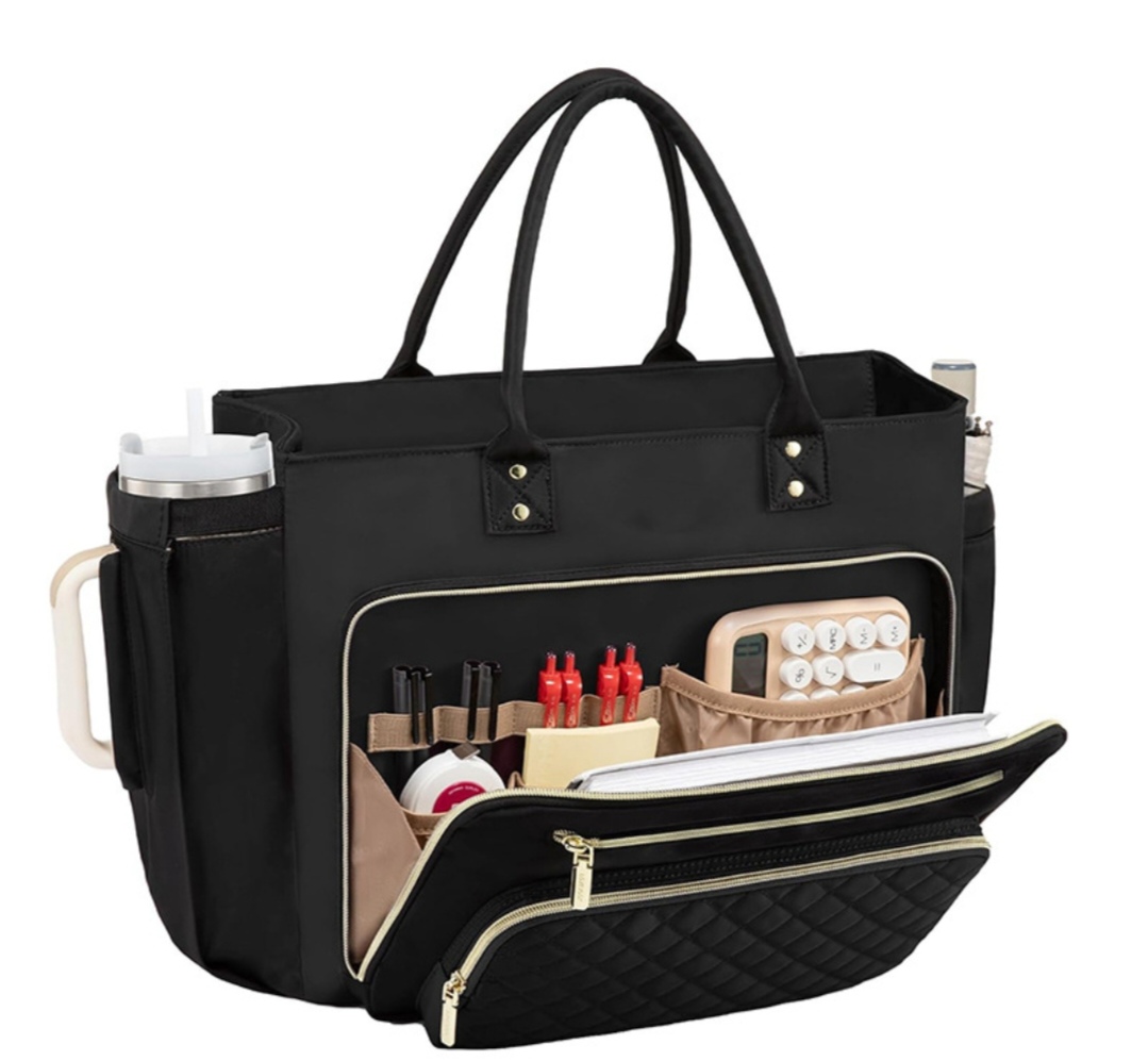 Black CAROH everyday tote bag
